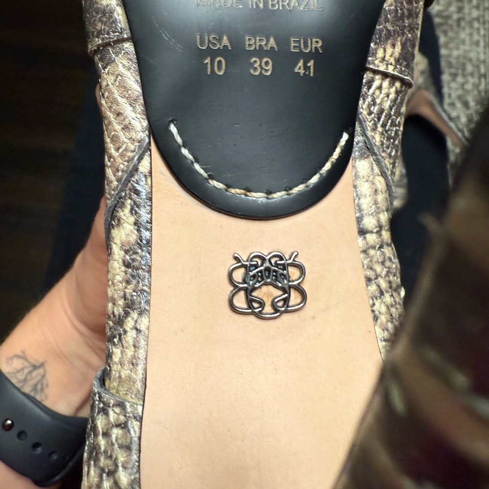 Bo.B Python Embossed Leather Ankle Boots Multi-St… - image 7